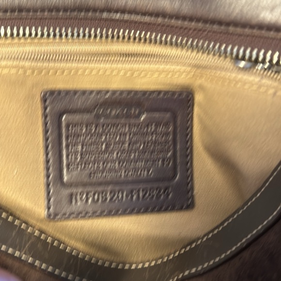 Brown Suede Coach Purse - Picture 6 of 7
